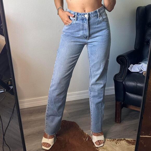 Rollas cropped straight leg jeans - Picture 1 of 8